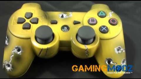 "Bullet Cracked" Playstation 3 Wireless Modded Controller by Gamingmodz.com