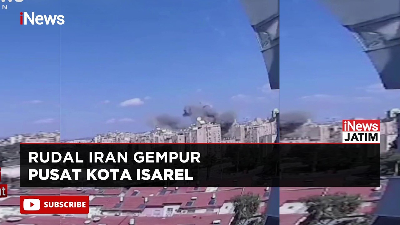 Rudal Iran Bombardir Sejumlah Jantung Kota di Israel, Tel Aviv Rusak Parah