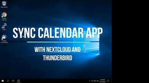 How to Sync Calendars Between Thunderbird and Nextcloud