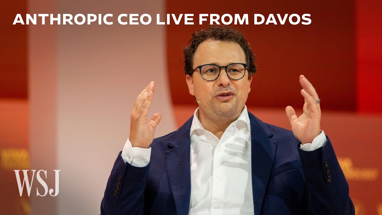 Watch: Dario Amodei, CEO of Anthropic, at the World Economic Forum | WSJ