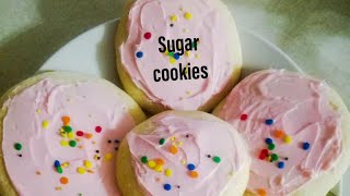 Classic sugar cookies with cream cheese frosting|| comforting bite for anytime any mood
