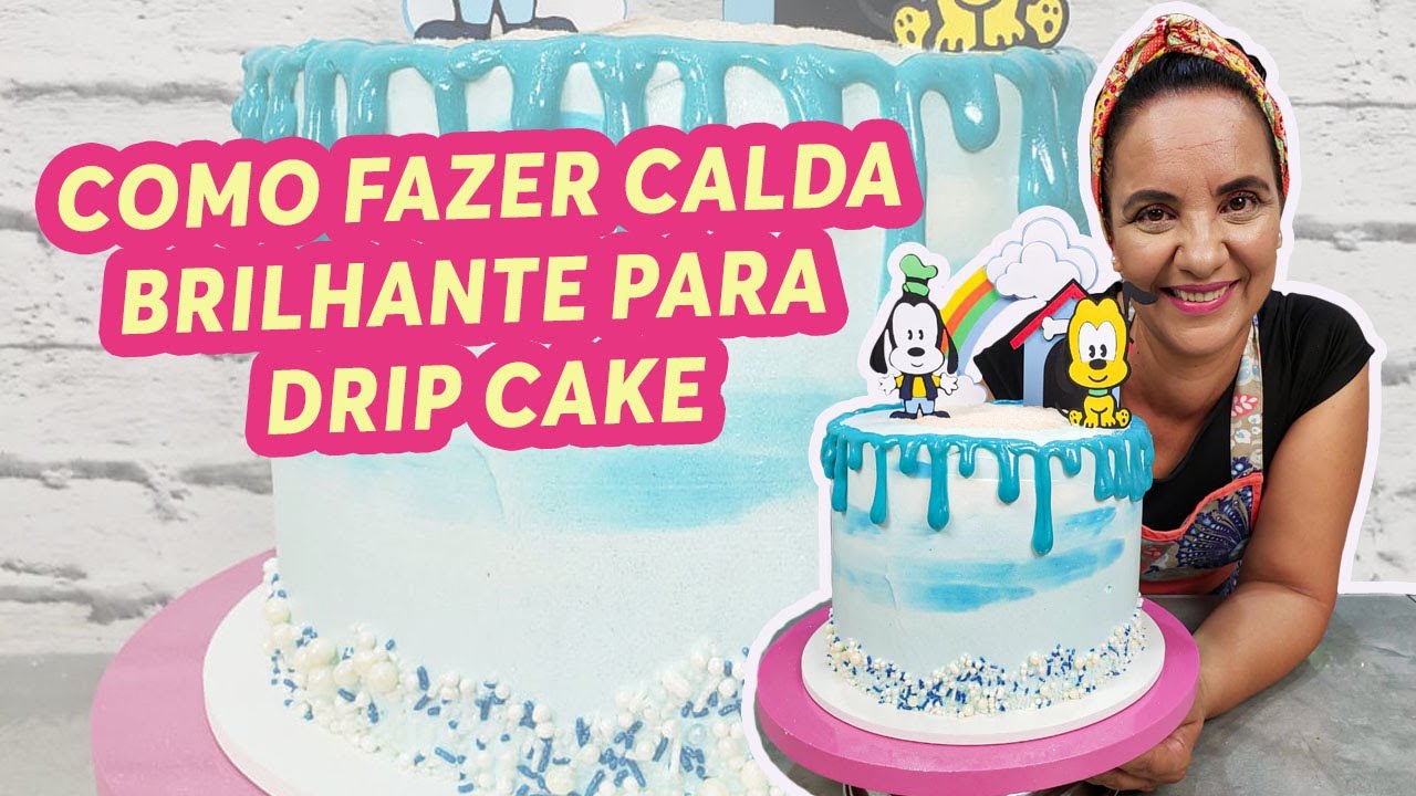 COMO FAZER CALDA BRILHANTE PRA DRIP CAKE - CHEF LÉO OLIVEIRA