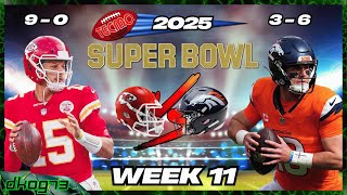 Tecmo Super Bowl 2025 (NES) 🏈 Chiefs vs Broncos 2025 NFL Season Week 11 #tecmosuperbowl #2025 #nes