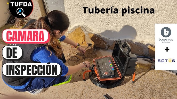 Audio vídeo Recoring Cámara inspección de tuberías con contador
