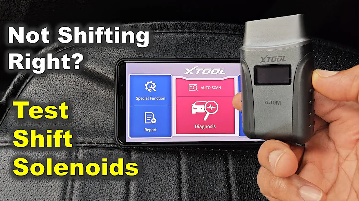 Testing shift solenoids with XTOOL A30M / Find Shift Solenoid Issues