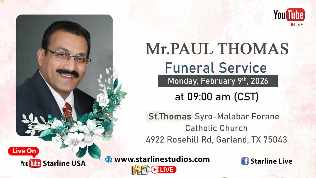 Funeral Service of Paul Thomas. - YouTube
