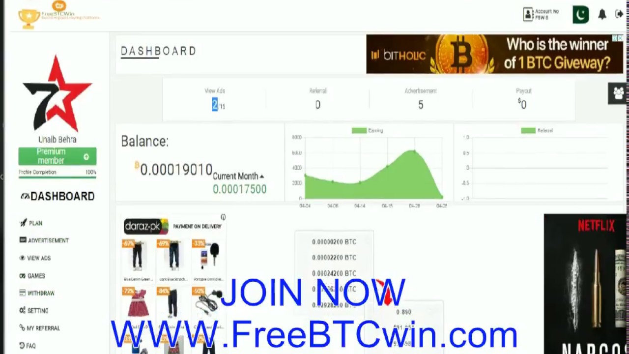 Free Bitcoin Website Earn Upto 400$ Daily - YouTube