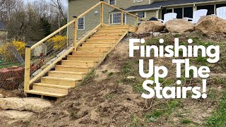 This Project's A Wrap!! Installing The Stairs, Lookout Landing, and Stone Steps at The Base by Curtis 1824 Farm 310 views 2 years ago 20 minutes