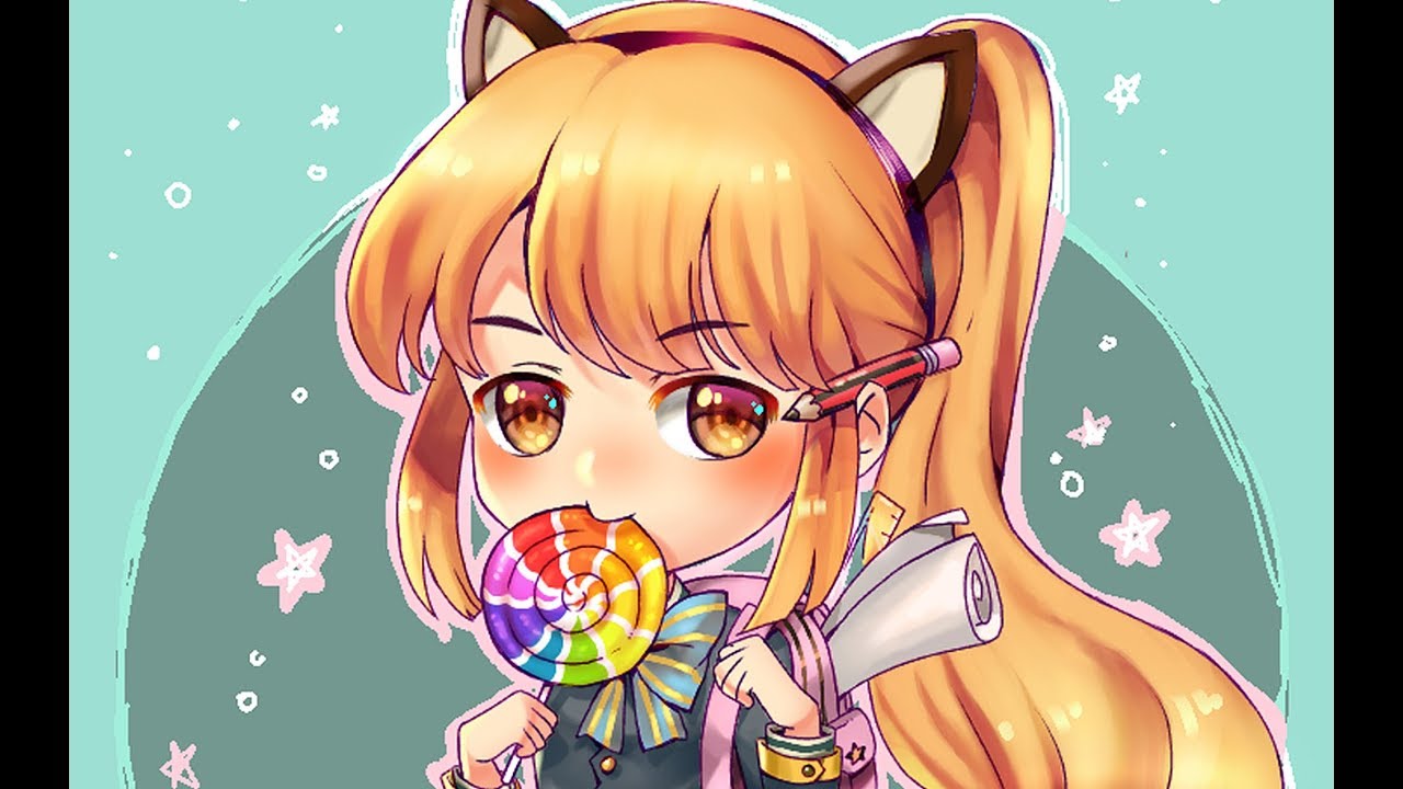 Ibis Paint X speedpaint 🌈Rainbow Lollipop🍭アイビスペイントメイキング[🌈虹色ロリポップ🍭