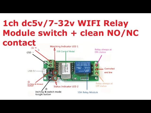 Module relais 12v  4 canaux - Otronic