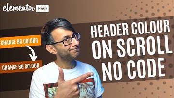 Change the Sticky Header Background Colour with No Code - Elementor Wordpress Tutorial
