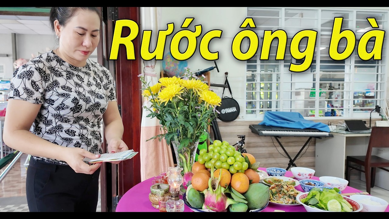 Mâm cơm Tết rước ông bà [Nam Việt]