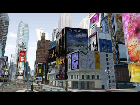 New York Times Square 3D Model Scene