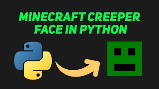 Drawing a Minecraft Creeper Face with Python Turtle