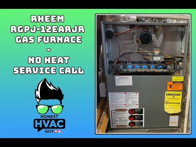 Rheem RGPJ-12EARJR gas furnace not working | HVAC service call | diagnostic  - YouTube