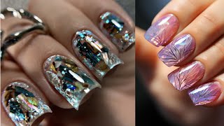 ❣️100+Latest Trendy 💎crystal Nail Art Designs🌸#nails#manicure #nailfashion #youtube#2024#trend