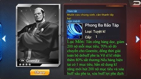 Quyền vương 98:Lục môn Goenitz kĩ năng full tiếng việt