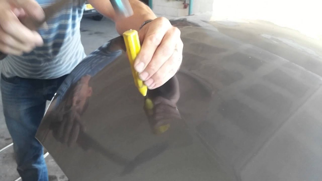 Рихтовка капота без покраски