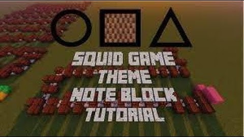 How to make the red light green light squid song (minecraft noteblocks!?!)