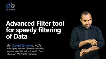The Journey to DAX 2 of 8 Advanced Filter tool for speedy filtering of Data
