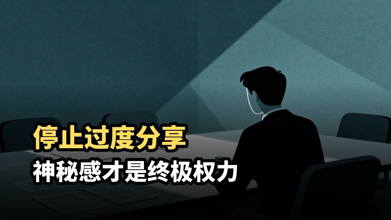 用“信息稀缺”和“后果预设”重构社交权力，告别过度解释和无效付出