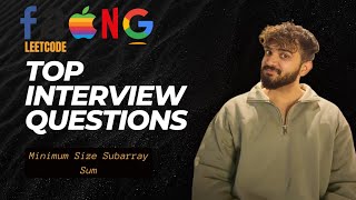 LeetCode Problem 209: Minimum Size Subarray Sum - Explained and Solved ll C++