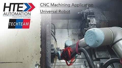 CNC Machine Lathe Tending are Automated with this Universal Robot UR10 Cobot