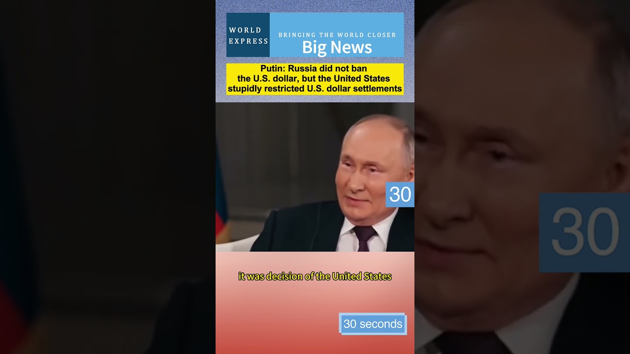 Russia did not ban the U.S. dollar, but the United States stupidly restricted U.S dollar settlements