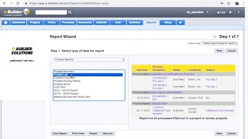 e-Builder - How to Create Custom Reports