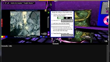 How to use youtube player on imvu