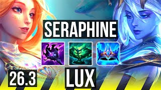 SERAPHINE &amp; Nami vs LUX &amp; Thresh (ADC) | NA Master | 26.3