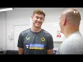 Go behind the scenes of Nathan Collins' first day at Wolves!