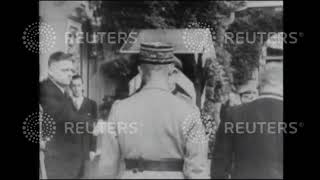 1941 FRANCE: The signing of the French-German armistice of June 1940 in the raiway carriage