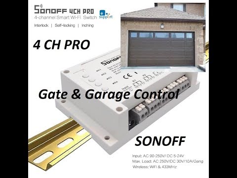 Sonoff Gate and Garage Door Control