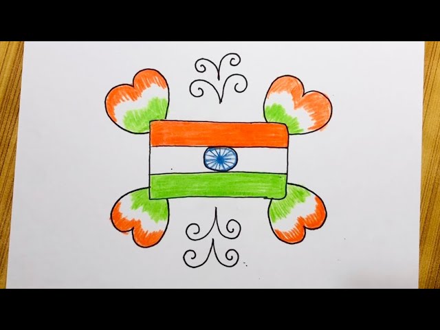 15 august drawing easy independence day drawing 15 august painting – Artofit