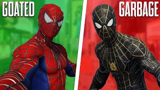 Ranking ALL 67 SUITS in Marvel's SpiderMan & Miles Morales