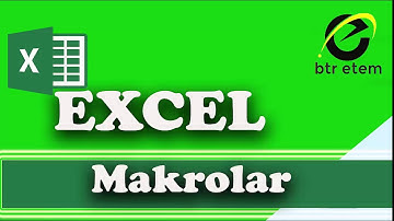 Excel  Makrolar