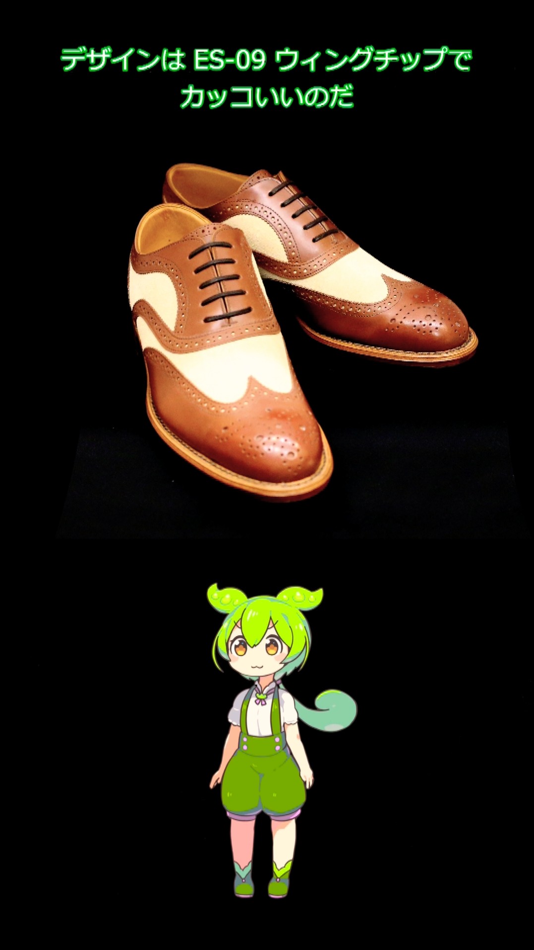 fmf様　オーダーページになります Zundamon introduces cool custom-made shoes (wingtip/combination