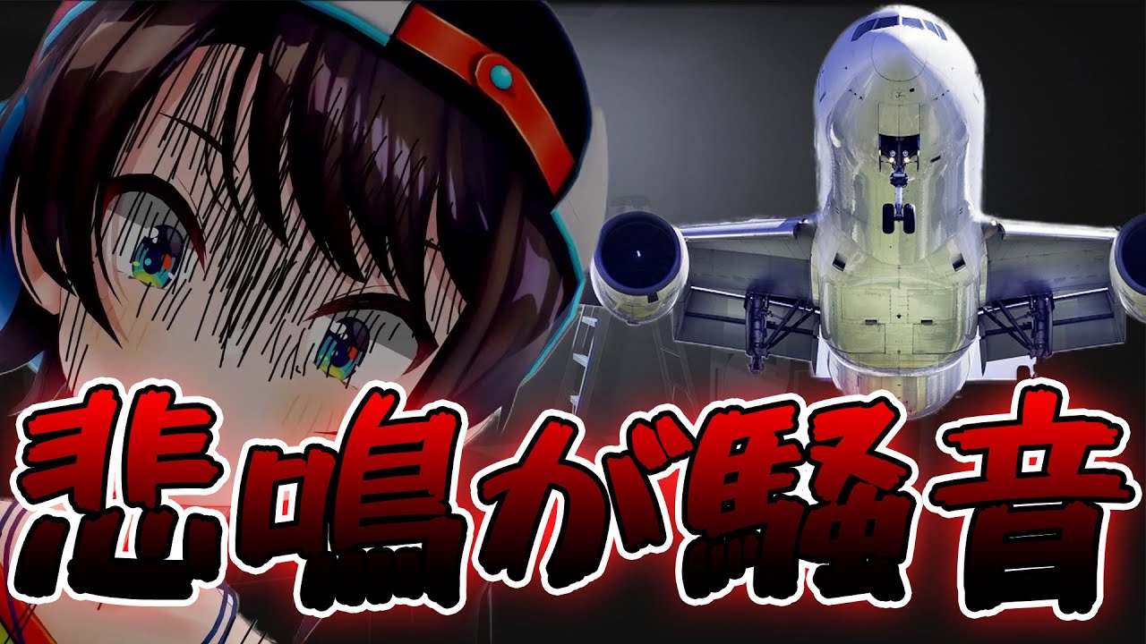 【大空スバル】飛行機のエンジン並の悲鳴をあげるシュバ【ホロライブ/切り抜き/Vtuber/深夜放送】