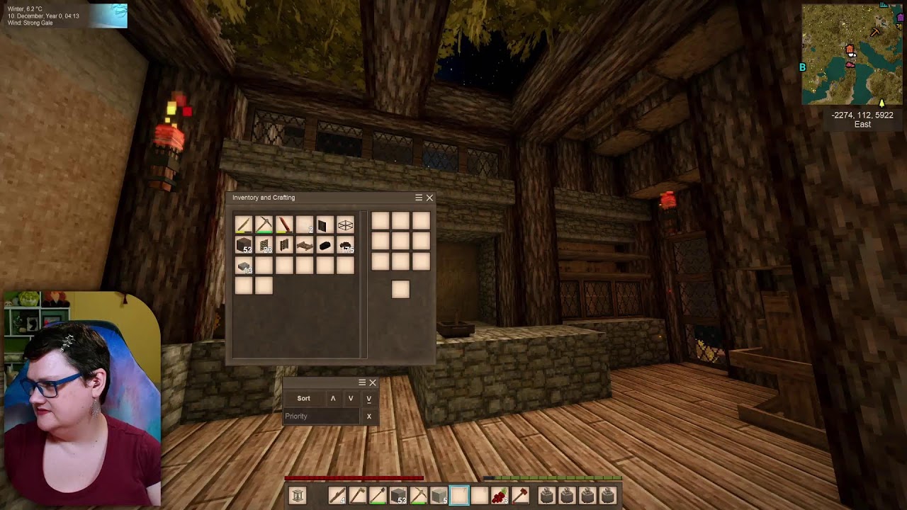 Vintage Story: Building a tree house