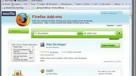 How to use add-ons in FireFox 3.0