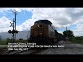 CSX M281 Engines #5380 #760 SB Mixed &amp; Auto Racks Bartow County, Georgia 5/19/24
