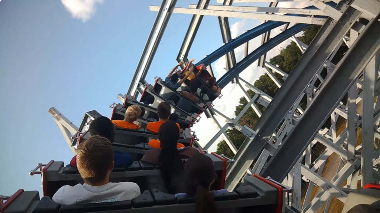 Twisted Cyclone - Six Flags Over Georgia - Back Row (4K HD POV
