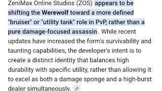 ESO - How Zenimax wanted us to play werewolf. A Damage Sponge!