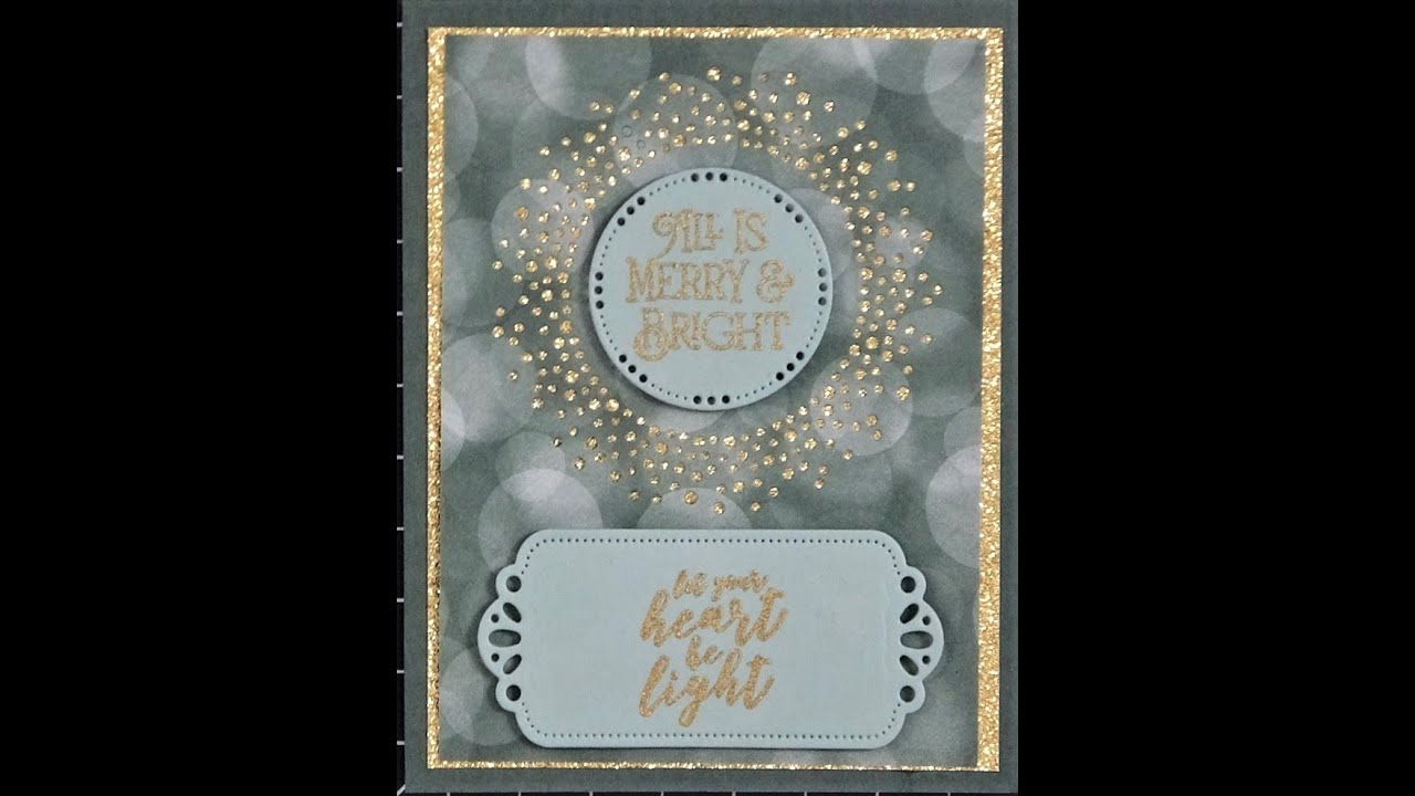 Карточка Lights Aglow с надписями Aglow Dies