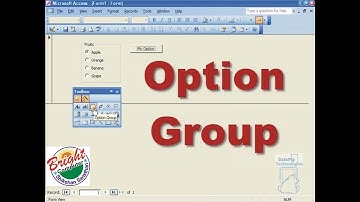 Using Option Groups in Microsoft Access  (BY HOD COMPUTER SCIENCE JEETU MALAV)