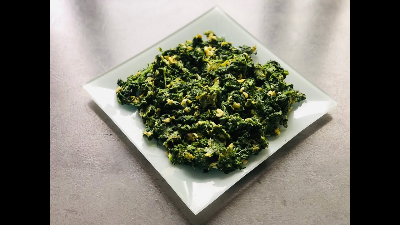 ESPINACAS REVUELTAS CON HUEVO Y AJO - FACIL Y RAPIDO DE HACER - 🥬🧄🥚