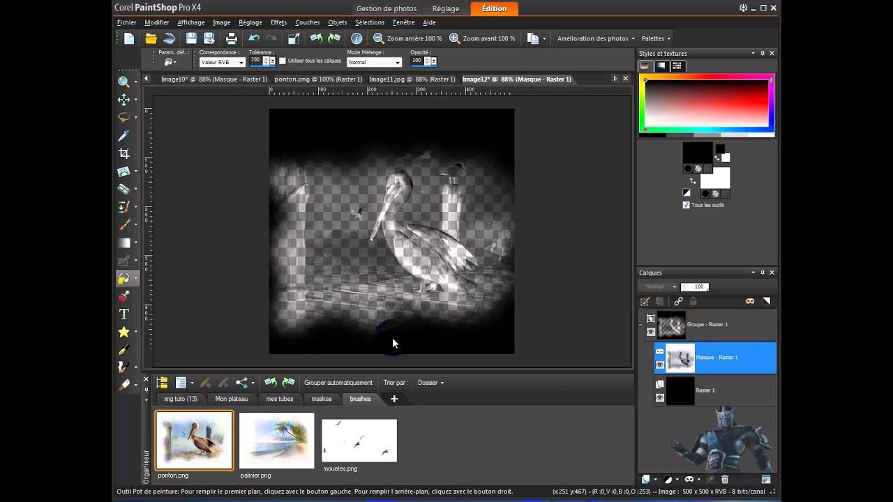 [tuto pro x4] 33 enregistrer ses Masques YouTube