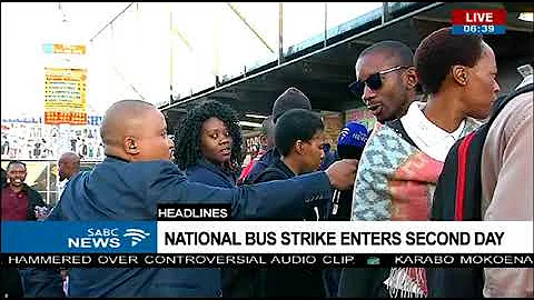 National bus strike enters second day