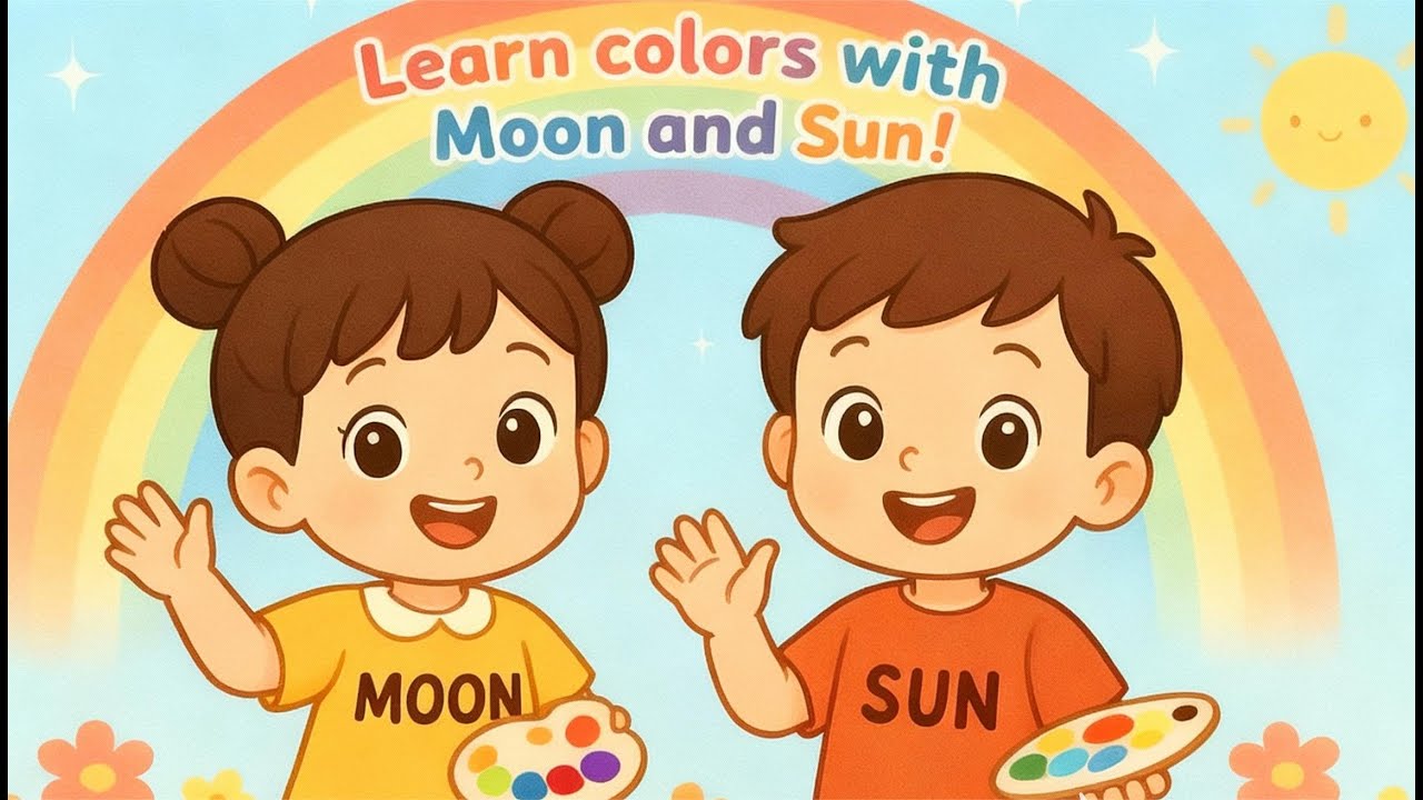 Learn Colors with Moon & Sun | Fun Color Learning for Kids (Preschool & Toddlers)